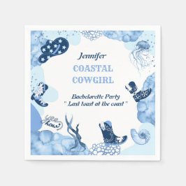 Blaue Küstenwache Serviette