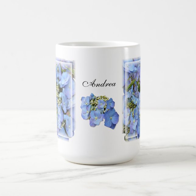 Blaue Lacecap Hydrangeas Tasse (Mittel)