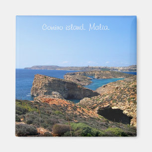 Blaue Lagune auf der Insel Comino in Malta Magnet