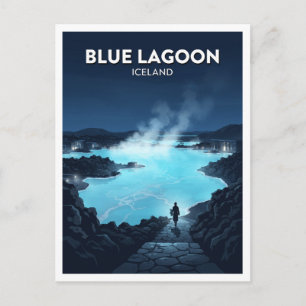 Blaue Lagune Grindavík Island Postkarte