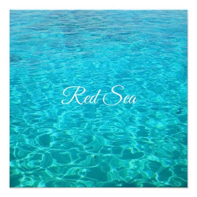 Blaue Lagune im Roten Meer Poster (Vorderseite)