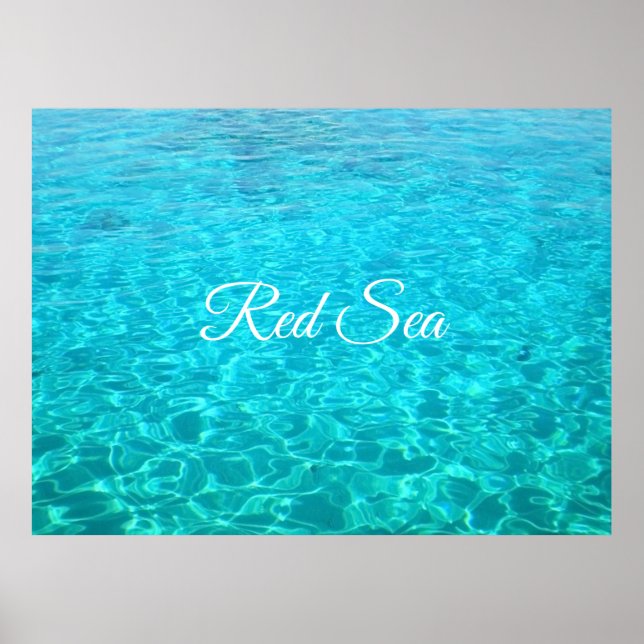 Blaue Lagune im Roten Meer Poster (Vorne)