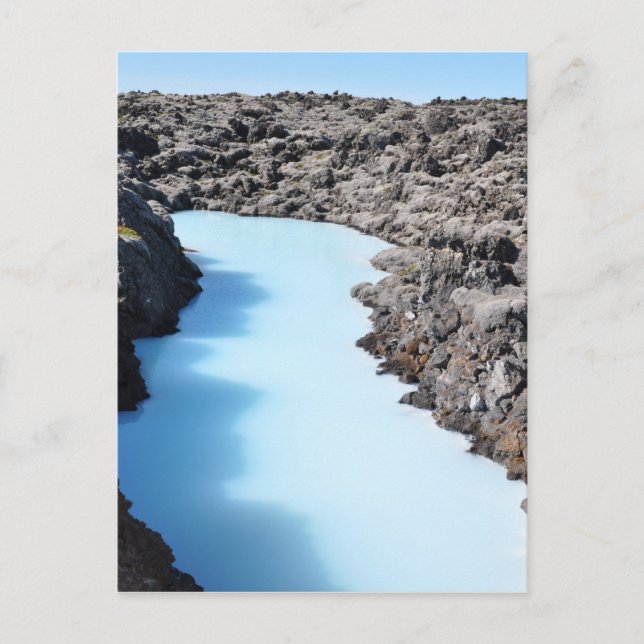 Blaue Lagune in Island Postkarte (Vorderseite)