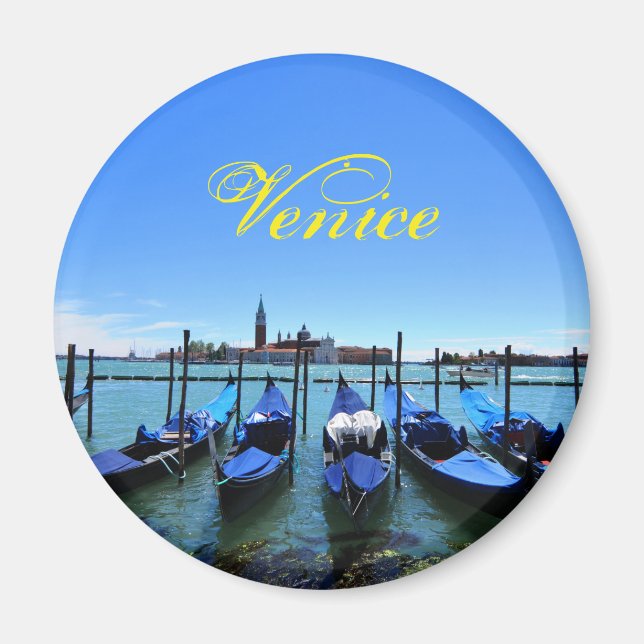 Blaue Lagune in Venedig, Italien Magnet (Vorne)
