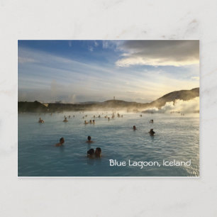Blaue Lagune Island Postkarte