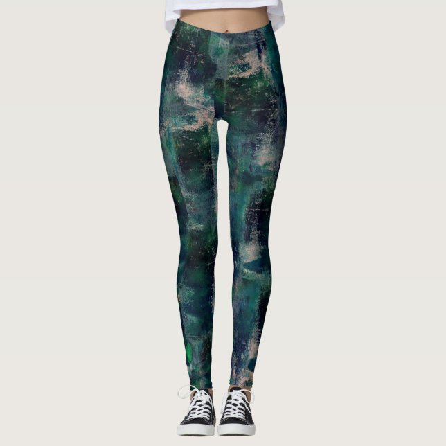 Blaue Lagune Leggings (Vorderseite)