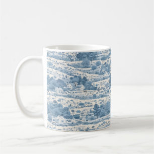 Blaue Landschaft Kaffeetasse
