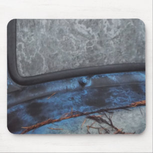 Blaue Lastwagen-Rostfenster Mousepad
