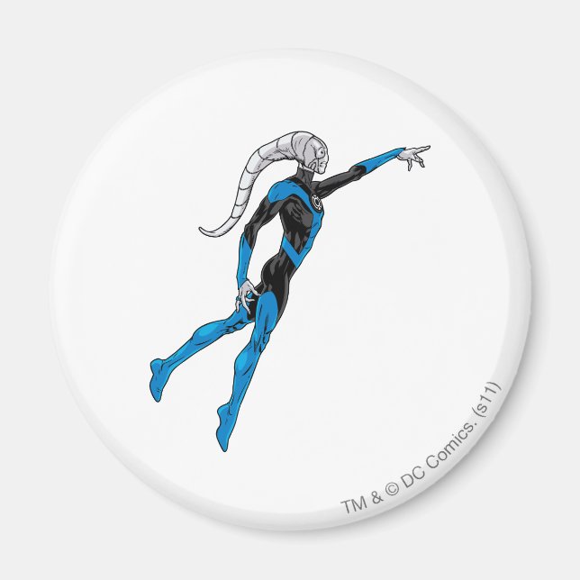 Blaue Laterne 10 Magnet (Vorne)