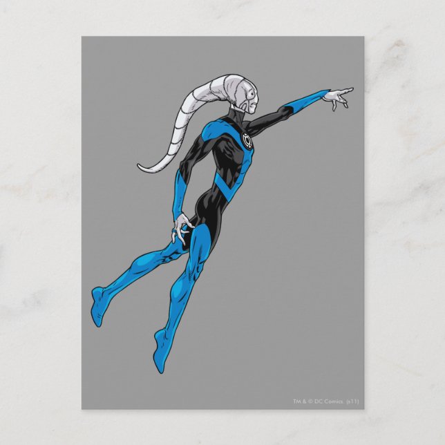 Blaue Laterne 10 Postkarte (Vorderseite)