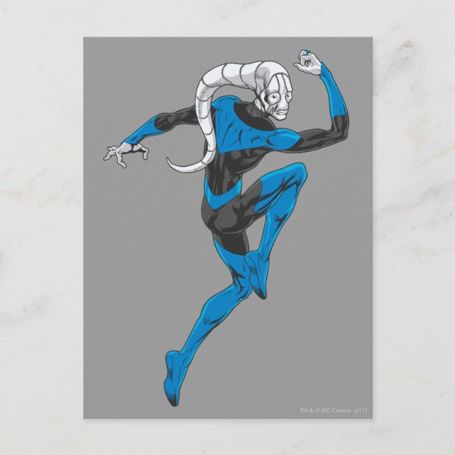 Blaue Laterne 1 Postkarte (Vorderseite)