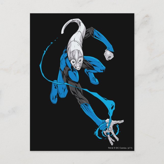 Blaue Laterne 7 Postkarte (Vorderseite)