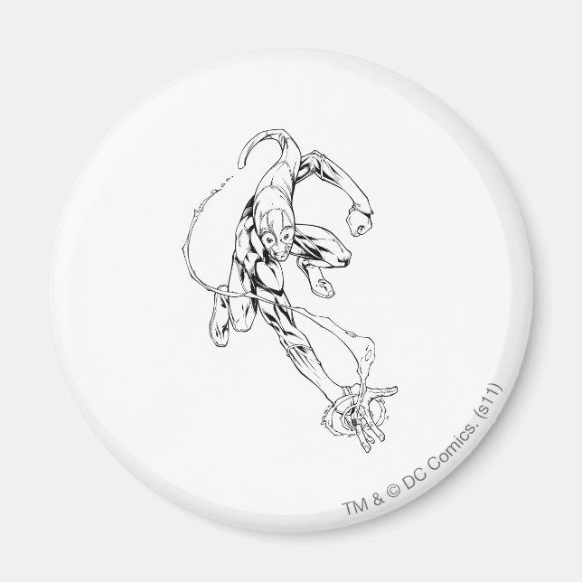 Blaue Laterne 9 Magnet (Vorne)