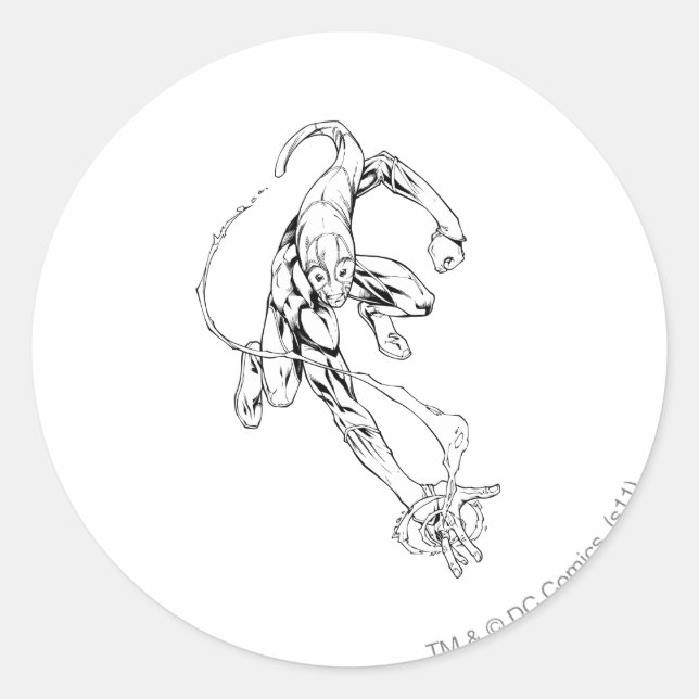 Blaue Laterne 9 Runder Aufkleber (Vorderseite)