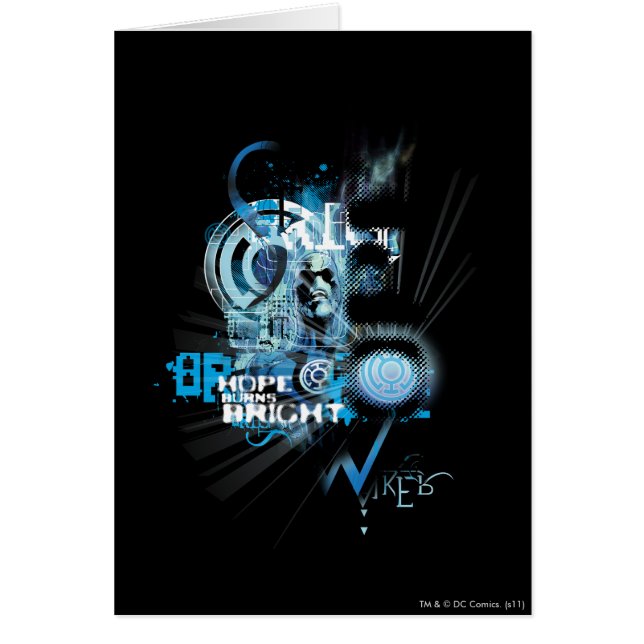 Blaue Laterne Grafik 1 (Vorne)