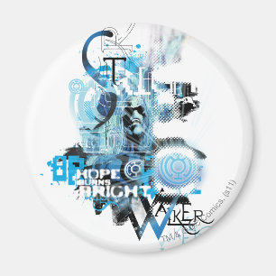 Blaue Laternen-Grafik 1 Magnet