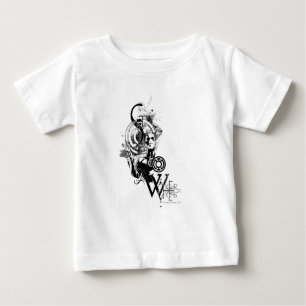 Blaue Laternen-Grafik 2 Baby T-shirt