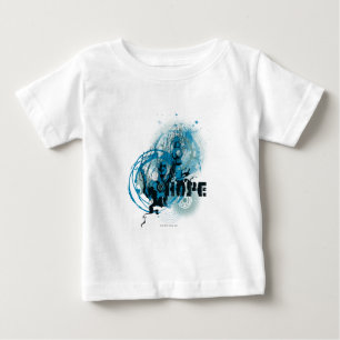 Blaue Laternen-Grafik 3 Baby T-shirt
