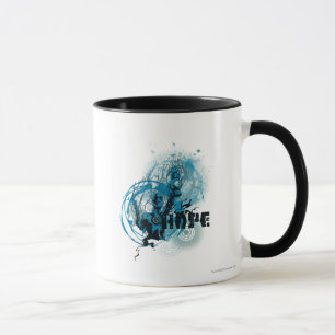 Blaue Laternen-Grafik 3 Tasse
