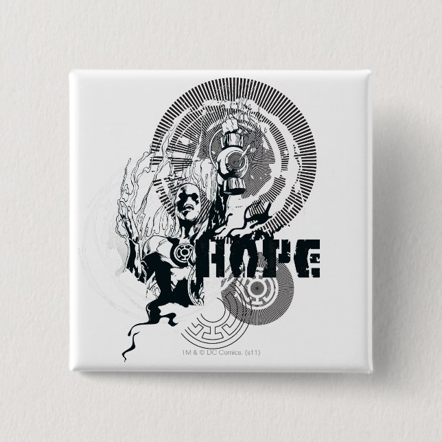 Blaue Laternen-Grafik 4 Button (Vorderseite)