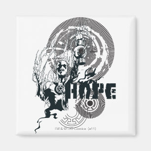 Blaue Laternen-Grafik 4 Magnet