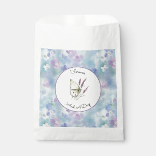 Blaue Lavendel Weiße Lila Blumen Hochzeit Geschenktütchen
