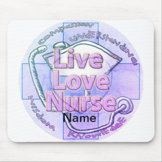 Blaue lebende Liebe Mousepad