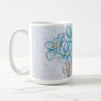 Blaue Leberblume Kaffeetasse