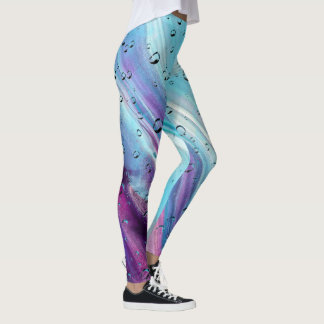 Blaue Leggings