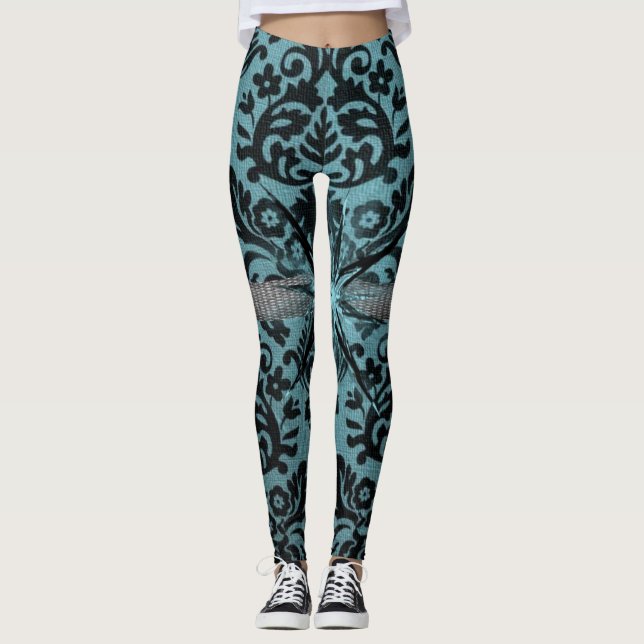 Blaue Leggings (Vorderseite)