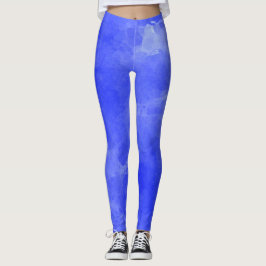 Blaue Leggings