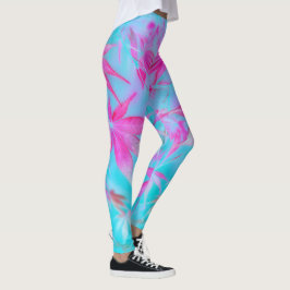 Blaue Leggings