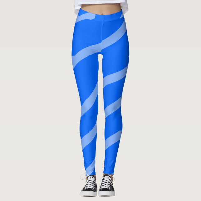 Blaue Leggings (Vorderseite)