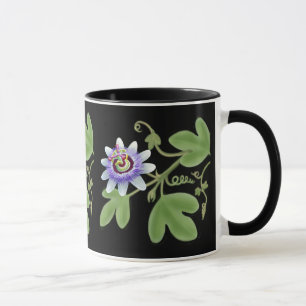 Blaue Leidenschafts-Blumen-Rebe-Tasse Tasse