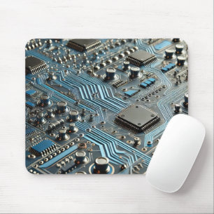 Blaue Leiterplatte Mousepad
