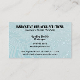 Blaue Leiterplatte Tech Computer IT Visitenkarte