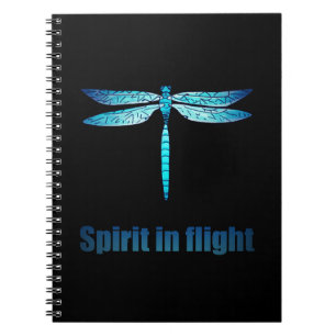 Blaue Libelle in der Illustration Notizblock