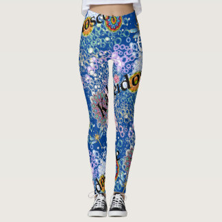 Blaue Libelle-Leggings Leggings