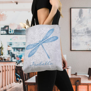 Blaue Libelle Personalisiert Tote Bag