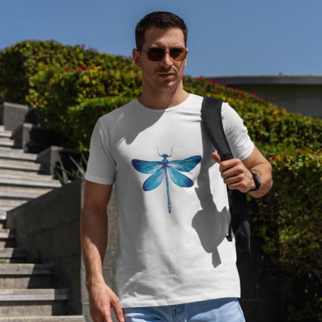 Blaue Libelle realistisch T-Shirt (Von Creator hochgeladen)