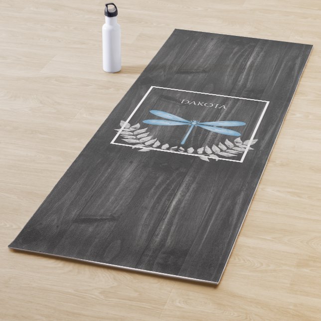 Blaue Libelle Rustikale Yogmatte Yogamatte (Beispiel)