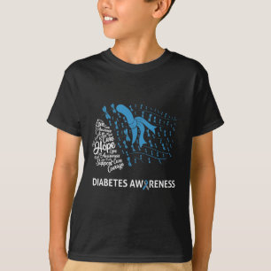 Blaue Libelle Typ 1 Diabetes Bewusstsein Tag Warri T-Shirt
