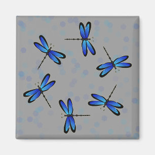 Blaue Libellen II Magnet