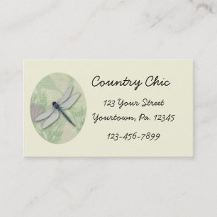 Blaue Libellen-Visitenkarte Visitenkarte