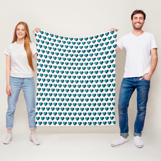 Blaue Liebe Fleecedecke (Beispiel)
