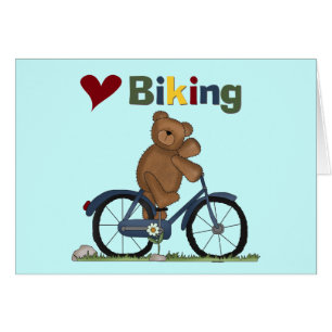 Blaue Liebe-radfahrende T-Shirts und Geschenke des