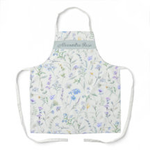 Blaue Lila Aquarell-Wildblume Benutzerdefinierter 
