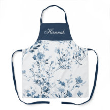 Blaue Lila Aquarell-Wildblume Benutzername