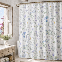 Blaue lila Aquarell-Wildblume