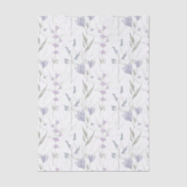 Blaue Lila Aquarell-Wildblume Seidenpapier